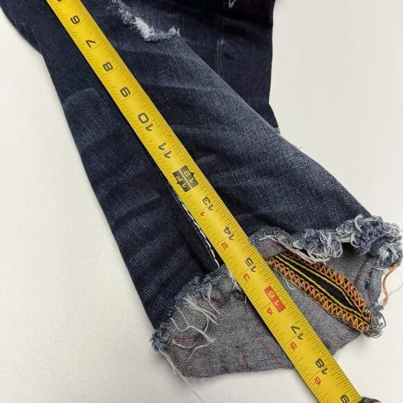 Rock Revival Baxter Cut Off Jeans Mens 31 Blue Y2K - Picture 11 of 12